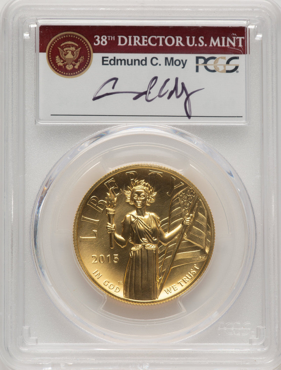 2015-W G$100 American Liberty High Relief FS PCGS MS70 Ed Moy