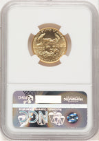 1990 Gold Eagle 1/4 oz Brown Label NGC MS69