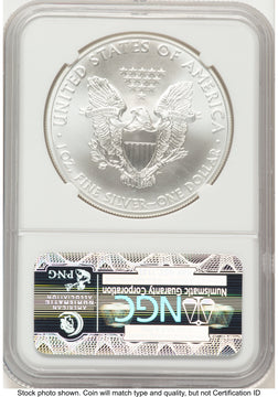 2012-(S) Silver Eagle FR San Francisco Bridge Label NGC MS70