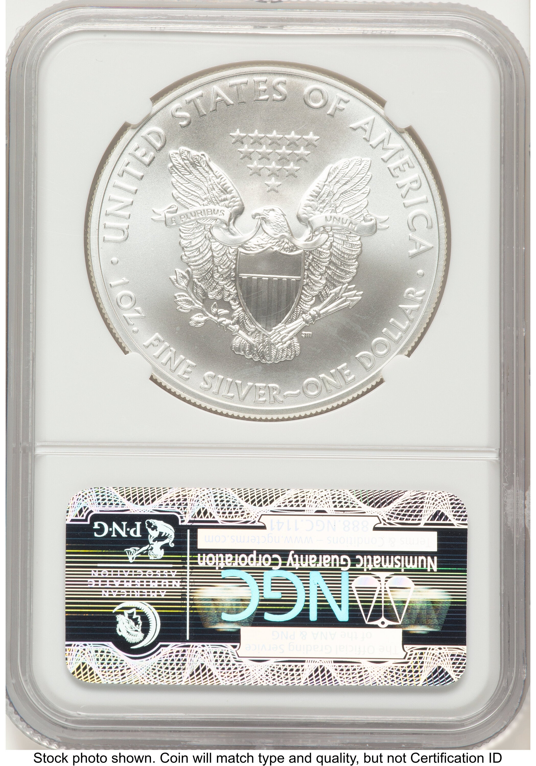 2012-(S) Silver Eagle FR San Francisco Bridge Label NGC MS70