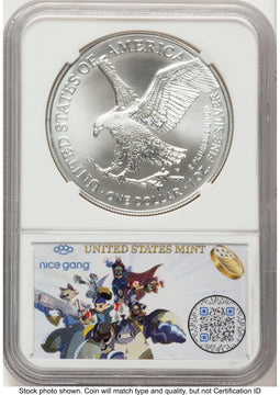 2024-(P) Silver Eagle (Privy Mark) FDI Mark Salzberg 8 Era Label NGC MS70
