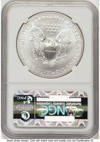 2012-(S) Silver Eagle ER San Francisco Bridge Label NGC MS70
