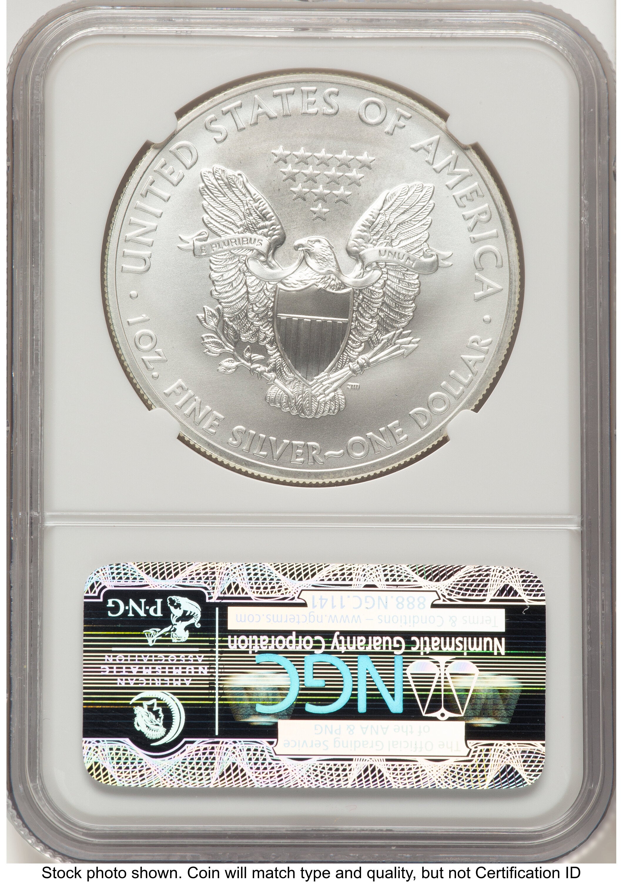 2012-(S) Silver Eagle ER San Francisco Bridge Label NGC MS70