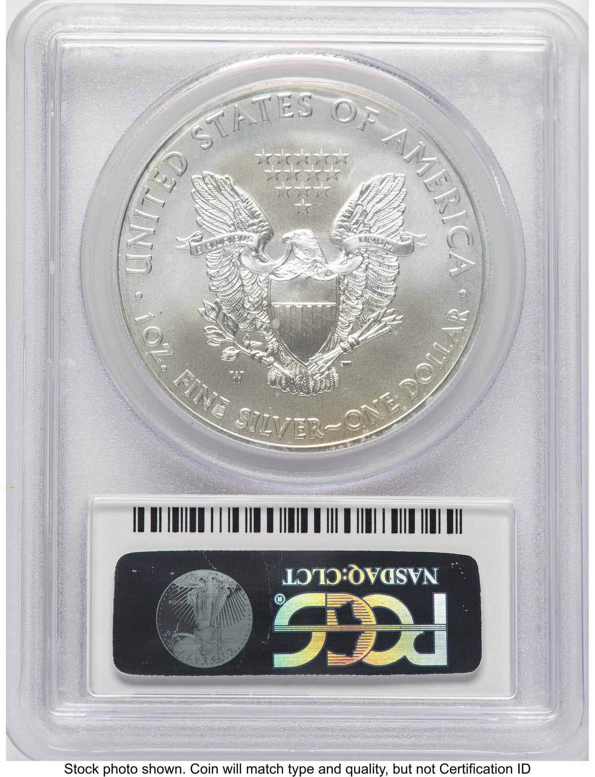 2013-W Burnished Silver Eagle 1 oz FS Eagle Flag Label PCGS MS70