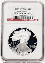 2006-W Proof Silver Eagle 1 oz First Strikes Red NGC PF70