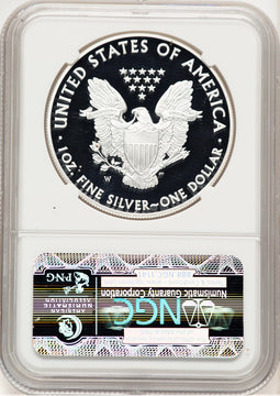 2014-W Proof Silver Eagle 1 oz ER West Point Star Label NGC PF70