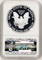 2014-W Proof Silver Eagle 1 oz ER West Point Star Label NGC PF70