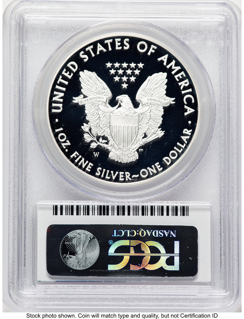 2014-W Proof Silver Eagle 1 oz FS Eagle Flag Label PCGS PR70 (778752145)