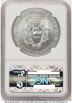 2011-W Burnished Silver Eagle 1 oz ER West Point Star Label NGC MS70