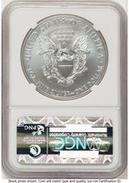 2011-W Burnished Silver Eagle 1 oz ER West Point Star Label NGC MS70