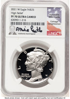 2021-W Palladium Eagle 1 oz Mike Castle NGC PF70