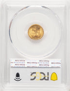 1903 G$1 JEFF Blue Gradient Commemorative Gold PCGS MS67
