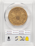 1876-CC $20 CAC Blue Gradient Liberty Double Eagle PCGS AU55