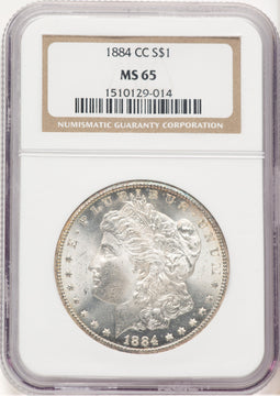 1884-CC Morgan Dollar NGC MS65