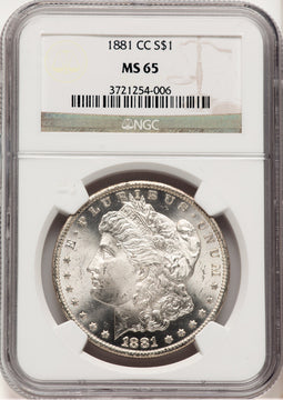 1881-CC Morgan Dollar NGC MS65 (778807008)
