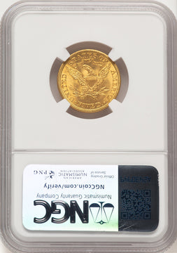 1906 $5 Liberty Half Eagle NGC MS65