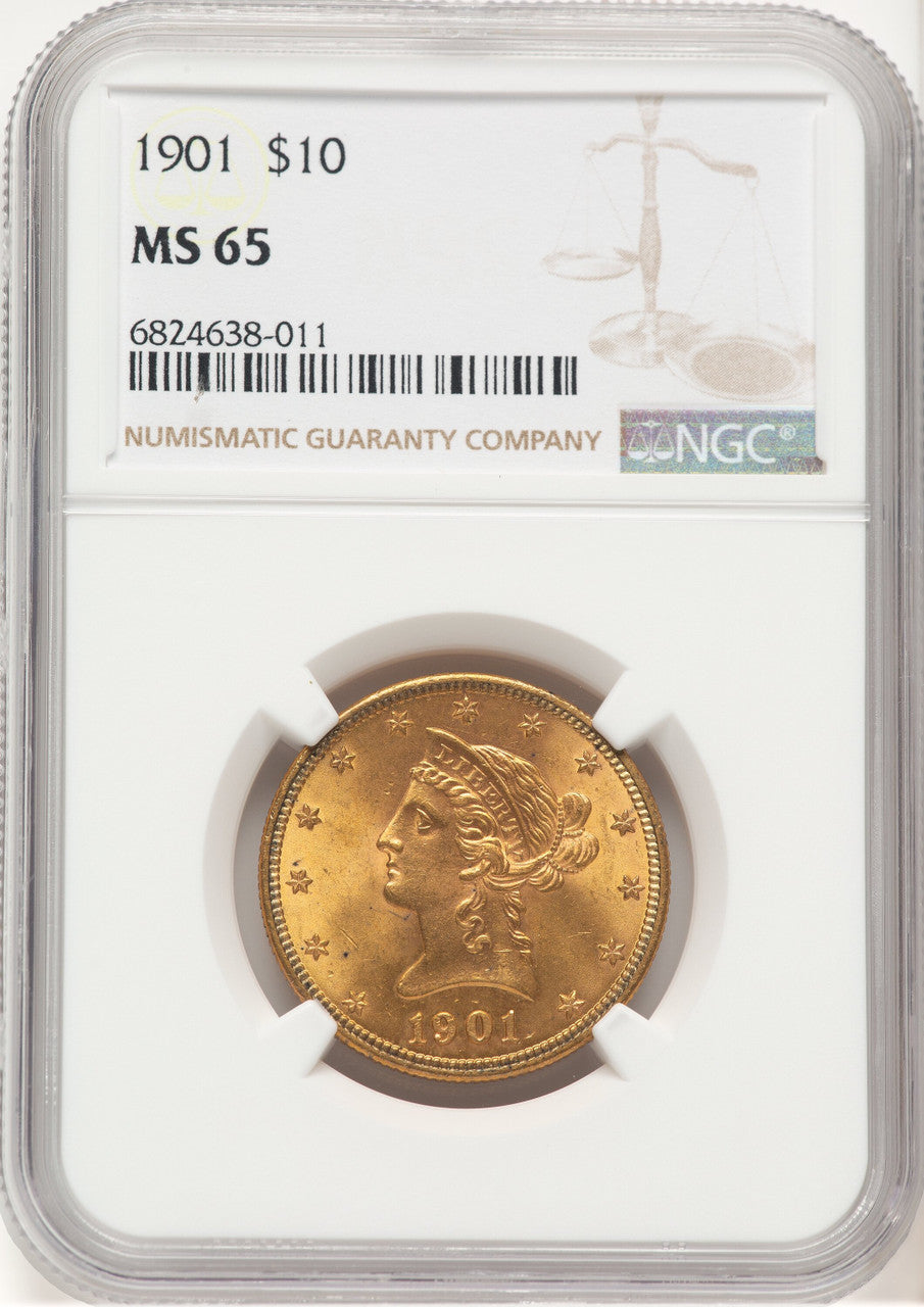 1901 $10 Liberty Eagle NGC MS65 (778842141)