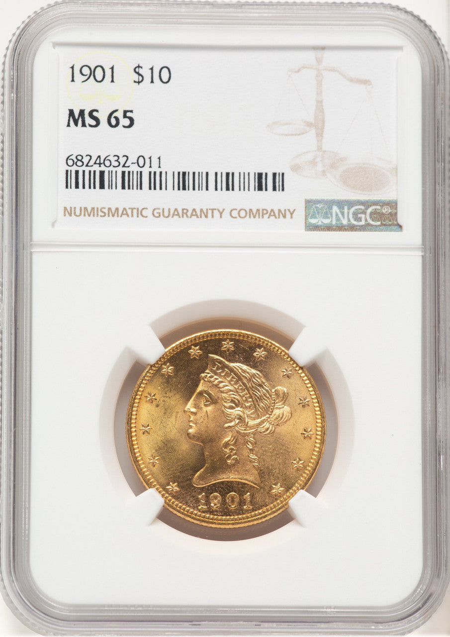 1901 $10 Liberty Eagle NGC MS65 (778842142)