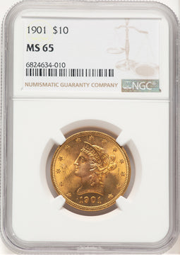 1901 $10 Liberty Eagle NGC MS65 (778842143)