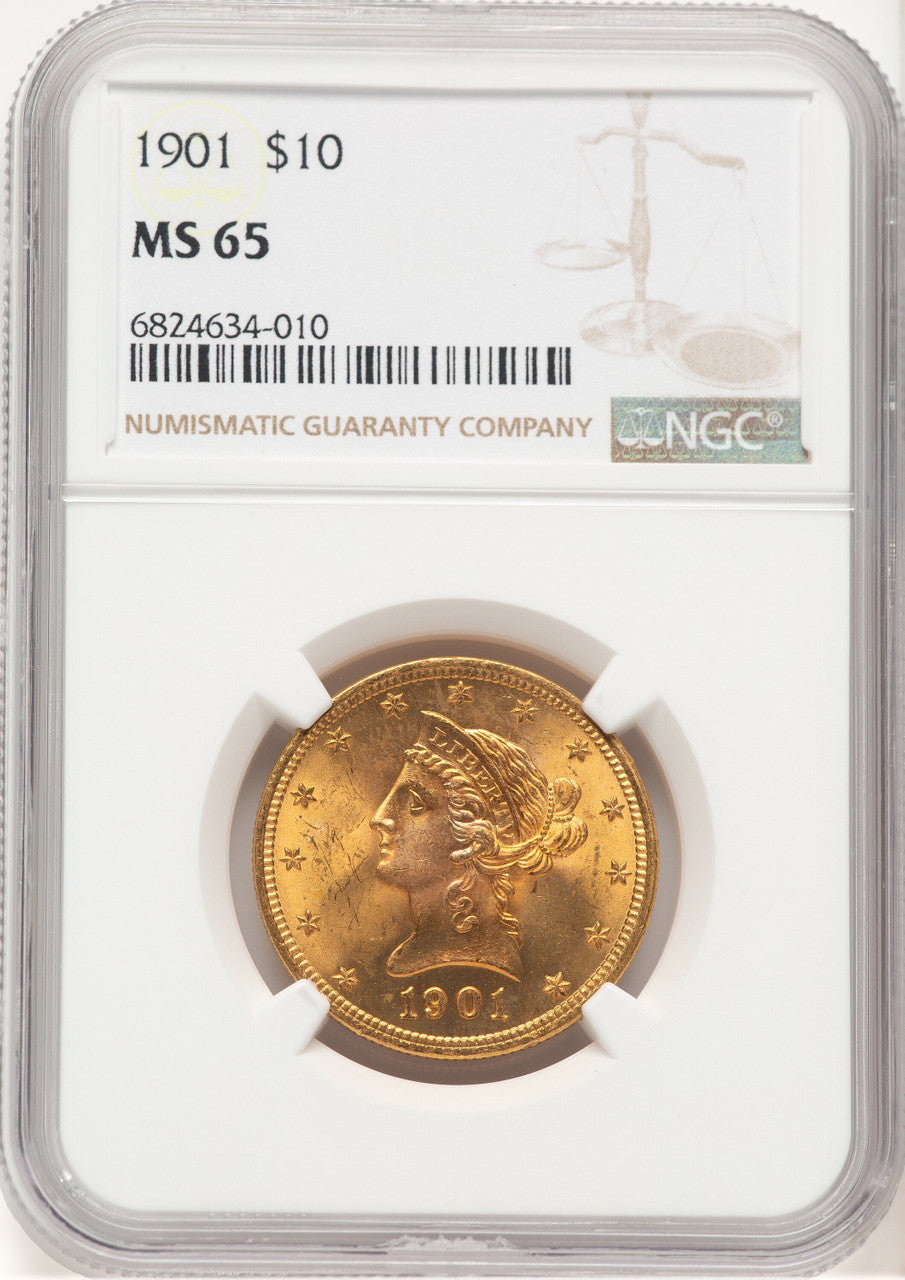 1901 $10 Liberty Eagle NGC MS65 (778842143)