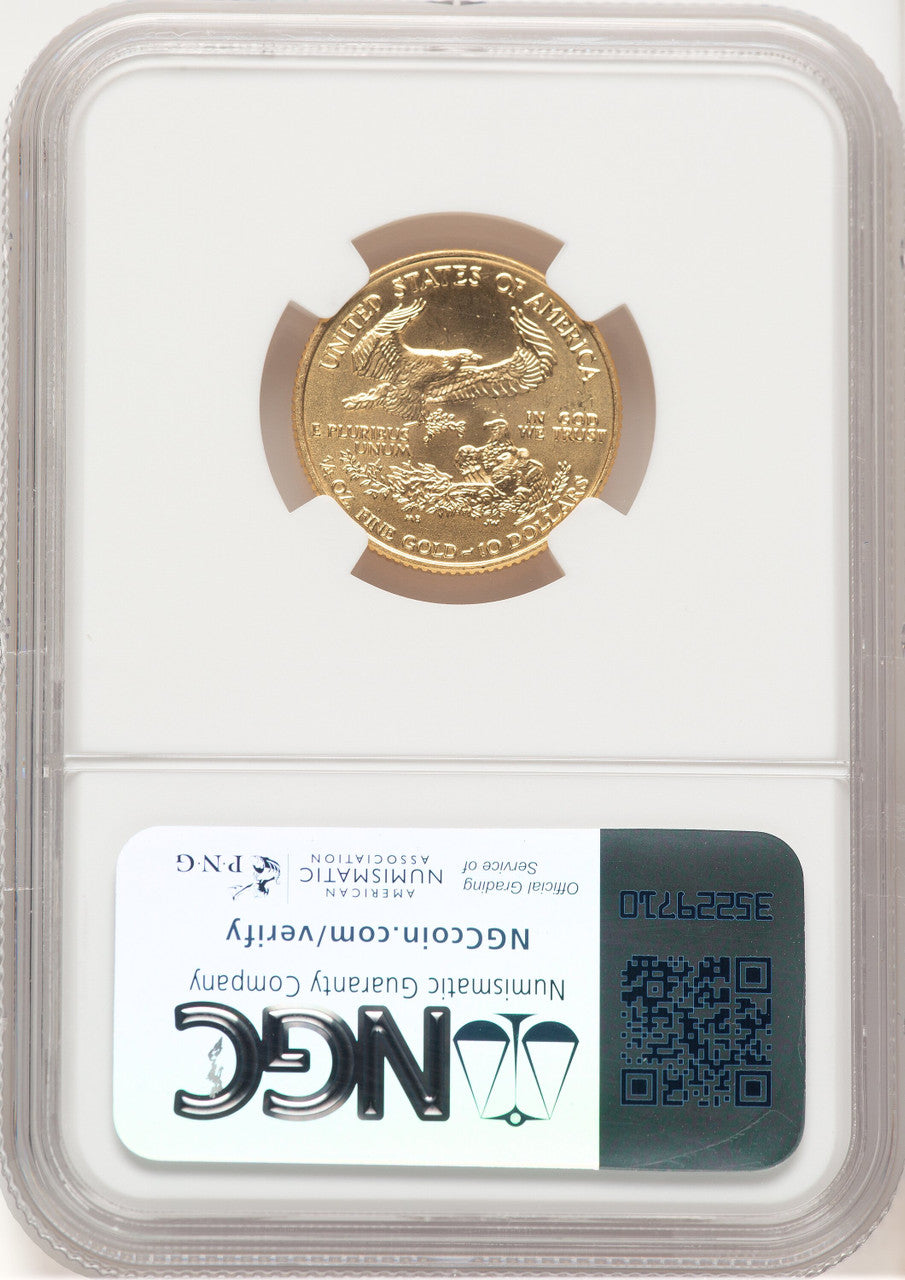 2001 Gold Eagle 1/4 oz Brown Label NGC MS69