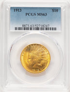 1913 $10 Indian Eagle PCGS MS63 (778883008)