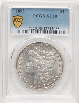 1893 Morgan Dollar PCGS AU50 (778883022)