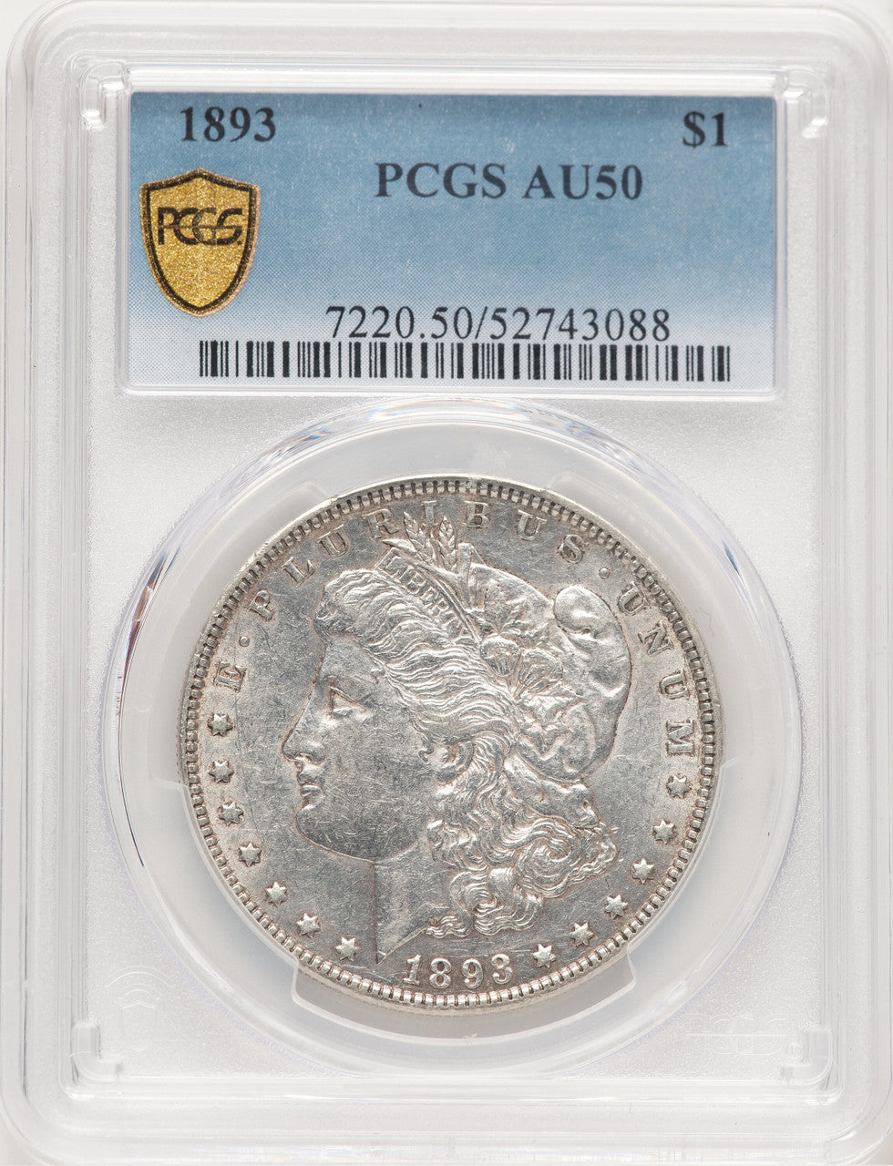 1893 Morgan Dollar PCGS AU50 (778883022)