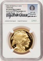 2016-W Proof Gold Buffalo 1 oz Angela Buchanan NGC PF70