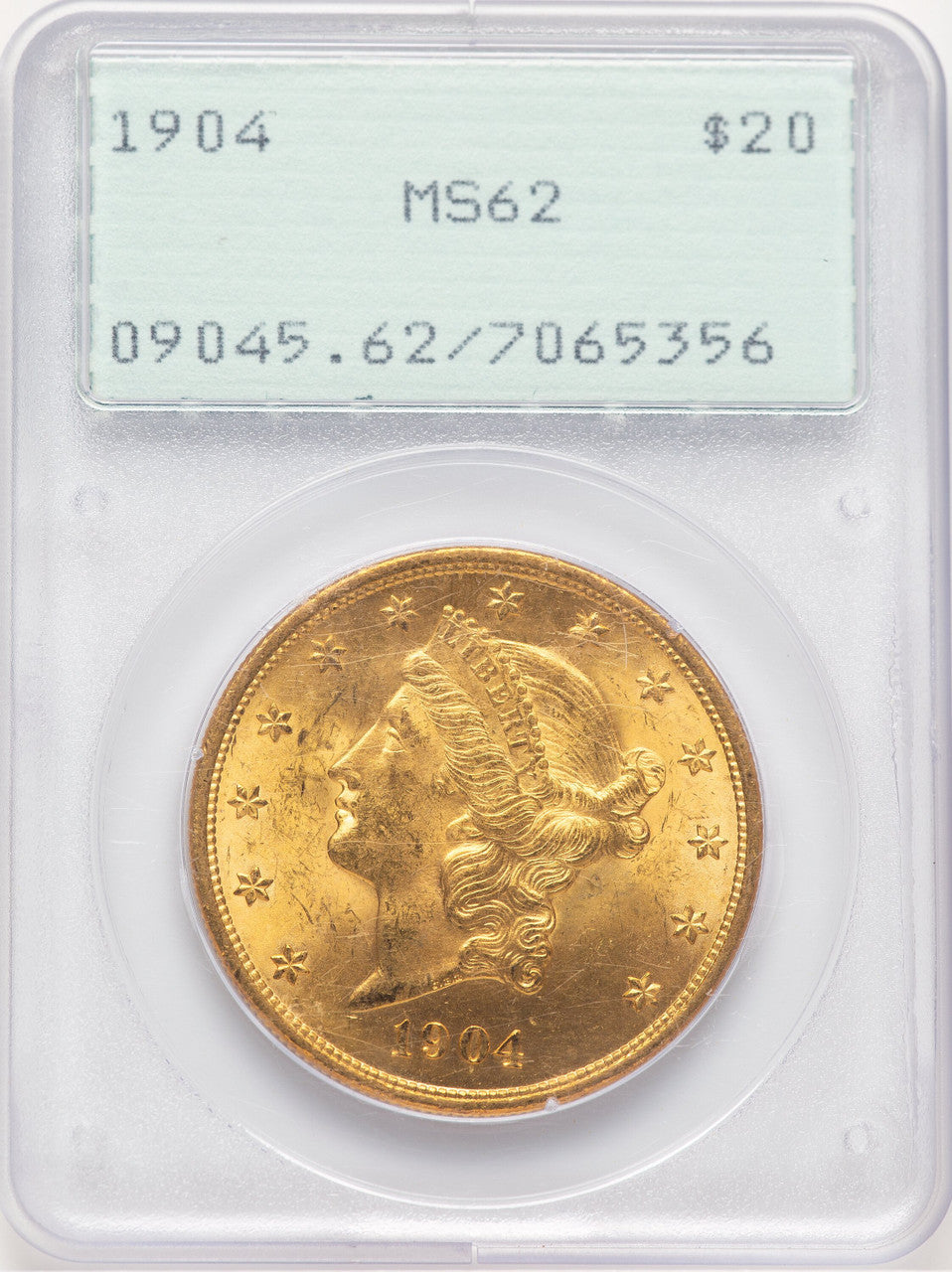 1904 $20 Liberty Liberty Double Eagle PCGS MS62