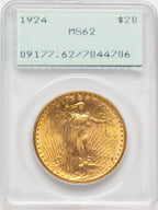 1924 $20 Saint Saint-Gaudens Double Eagle PCGS MS62 (778893016)