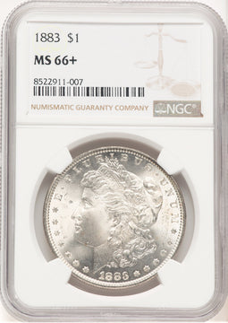 1883 Morgan Dollar NGC MS66+