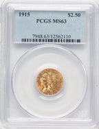 1915 $2.50 Indian Quarter Eagle PCGS MS63 (778897011)