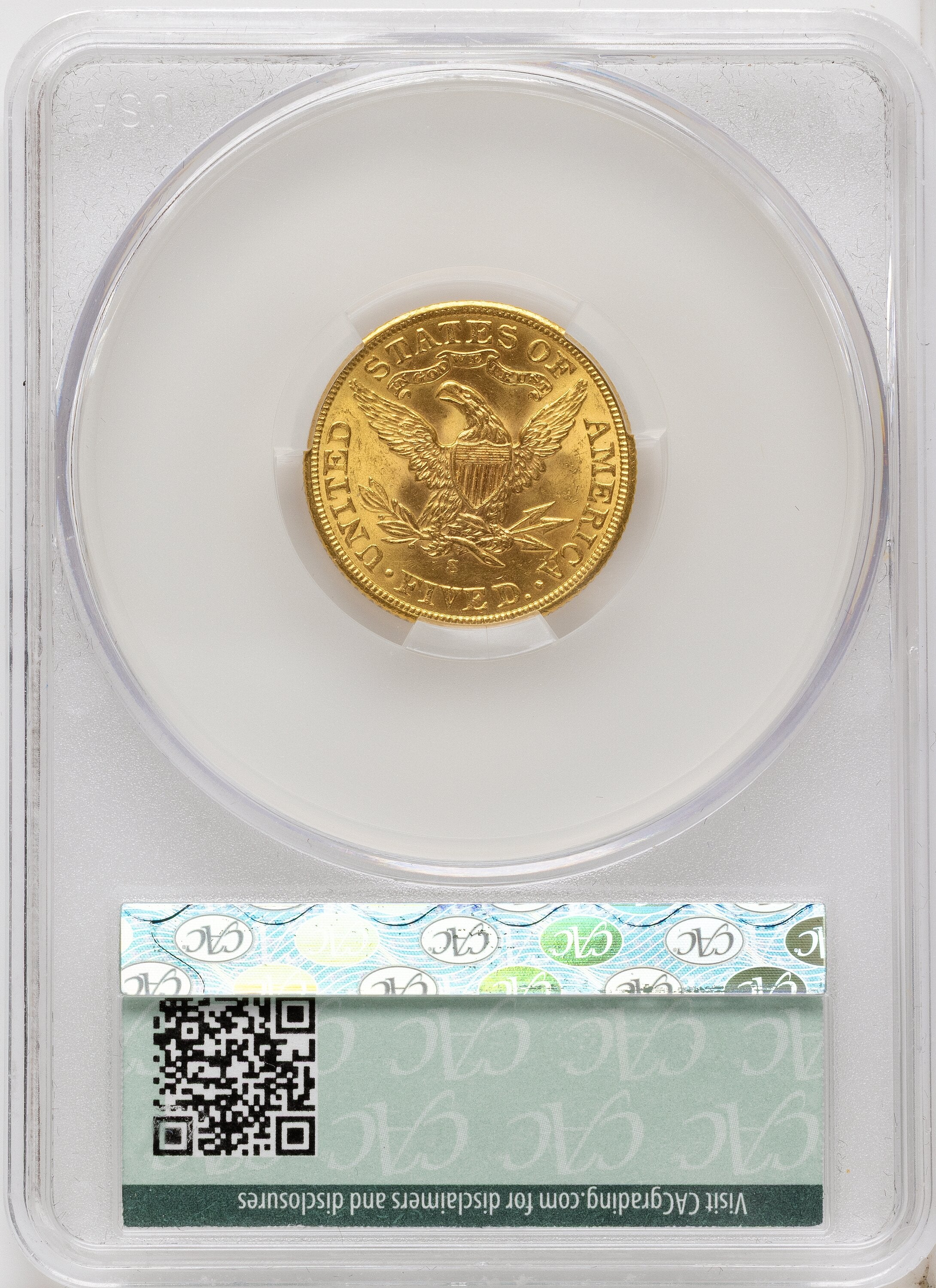 1901-S $5 Liberty Half Eagle CACG MS64