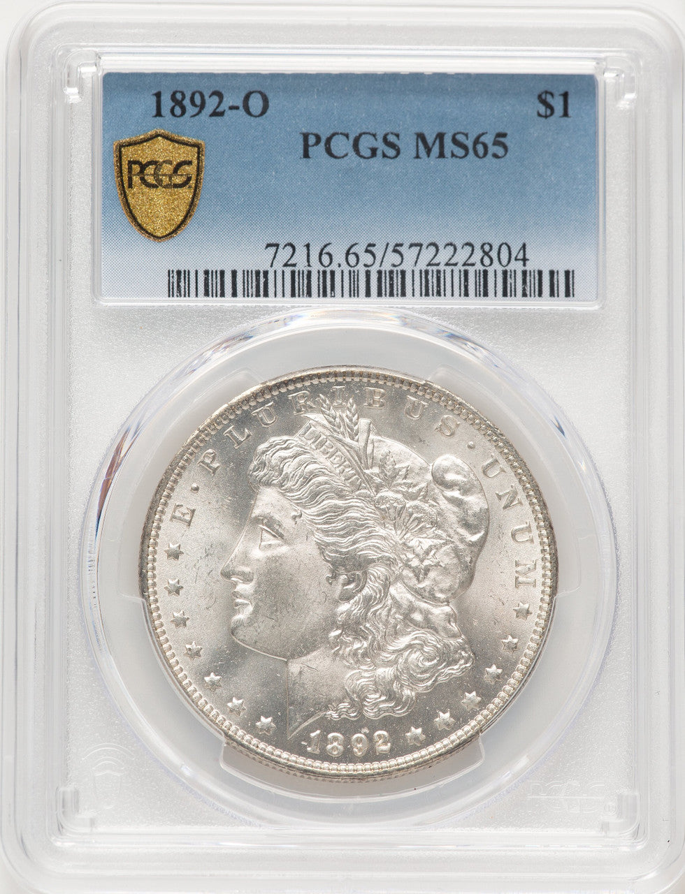 1892-O Morgan Dollar PCGS MS65 (778943001)