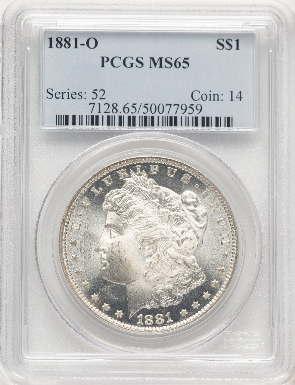 1881-O Morgan Dollar PCGS MS65 (778956001)