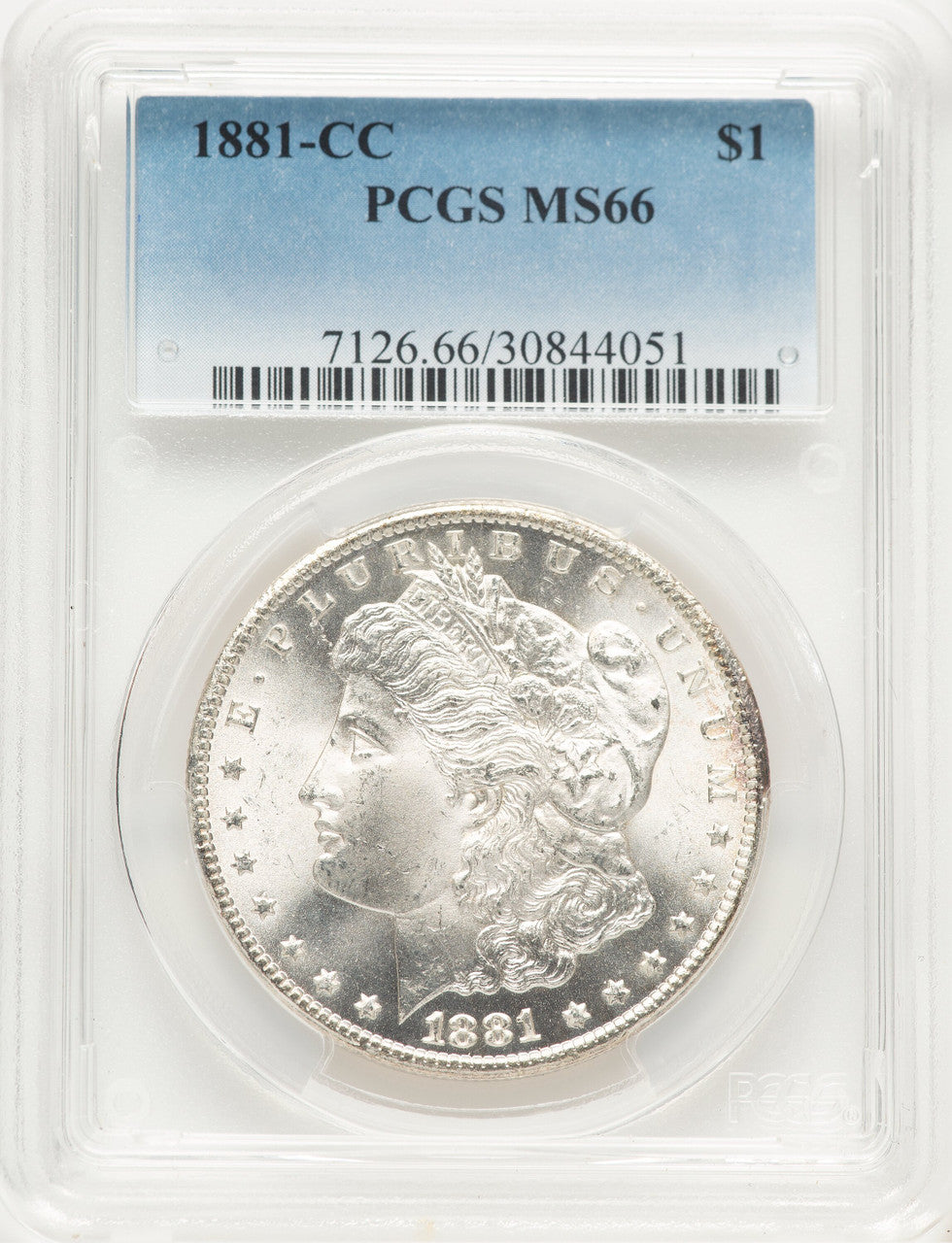 1881-CC Morgan Dollar PCGS MS66