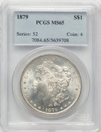 1879 Morgan Dollar PCGS MS65