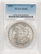 1894 Morgan Dollar PCGS MS60