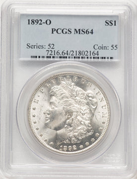 1892-O Morgan Dollar PCGS MS64 (778956026)
