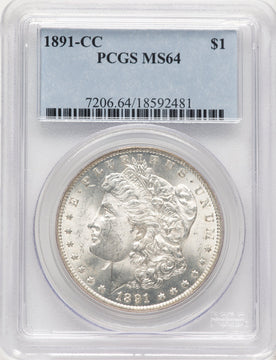 1891-CC Morgan Dollar PCGS MS64 (778956032)