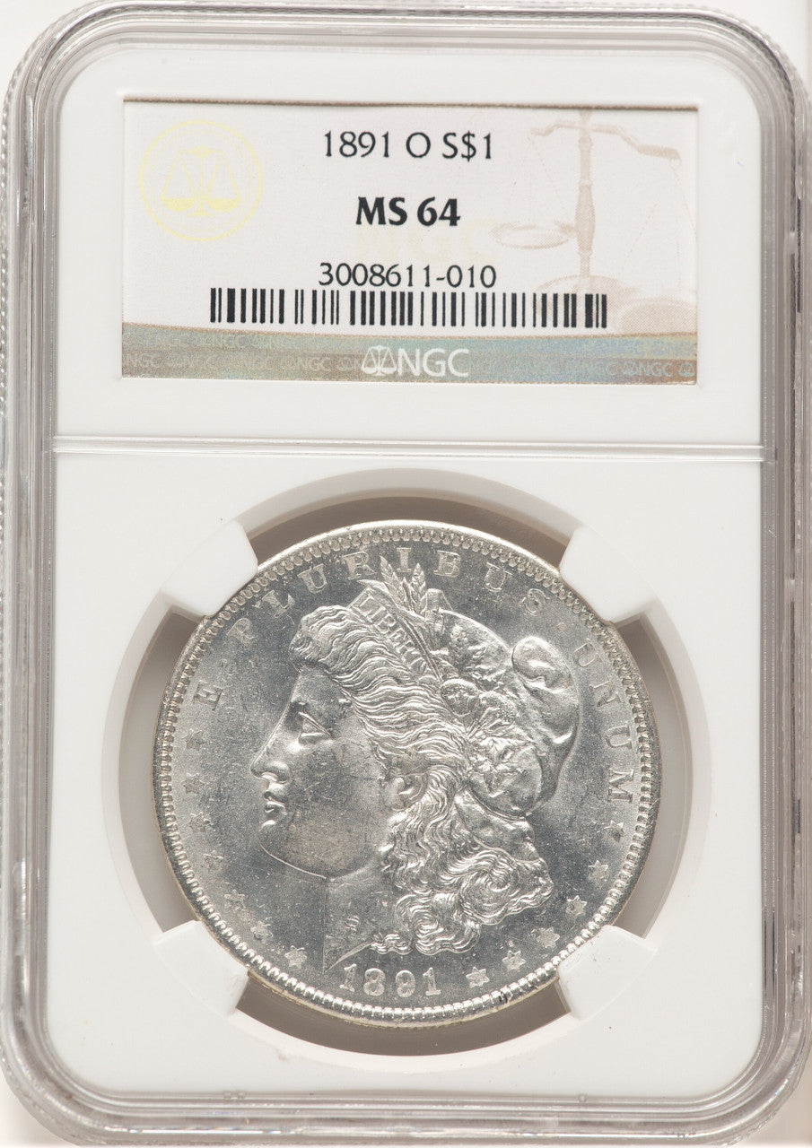 1891-O Morgan Dollar NGC MS64