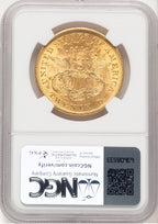 1873 $20 OPEN 3 CAC Liberty Double Eagle NGC MS62+ (778964003)