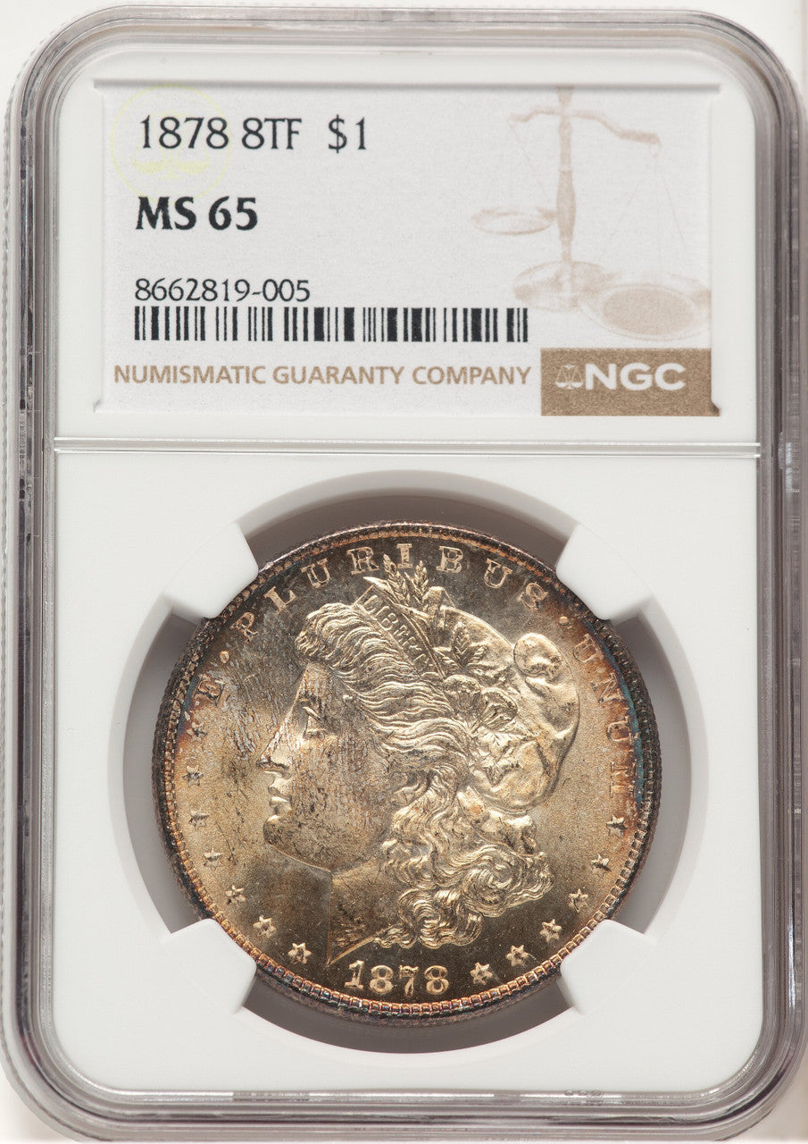 1878 8TF Morgan Dollar NGC MS65 (778970010)