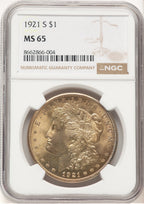 1921-S Morgan Dollar NGC MS65 (778970012)