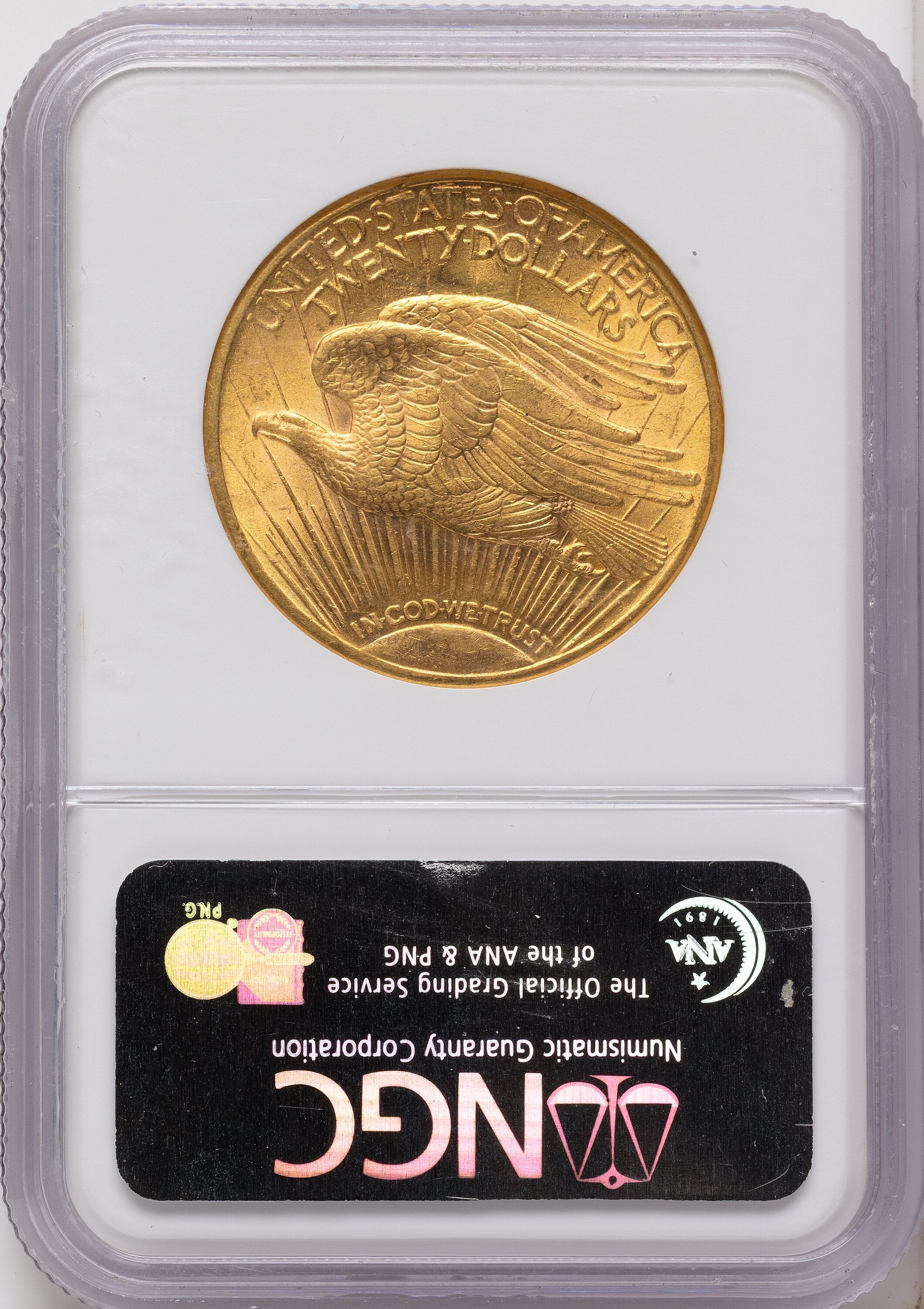 1924-D $20 Saint-Gaudens Double Eagle NGC MS61