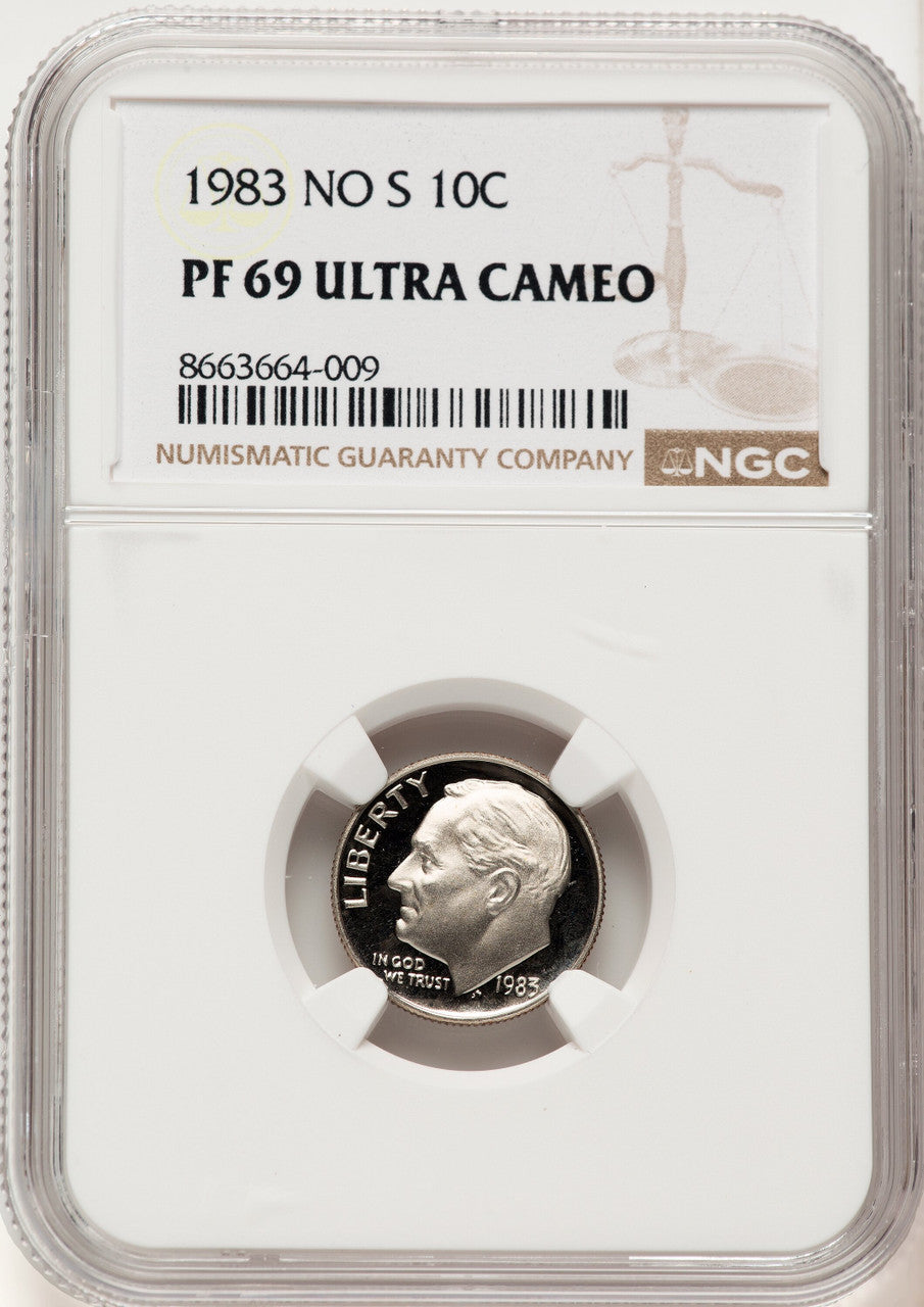 1983 10C NO S Proof Roosevelt Dime NGC PR69