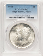 1921 Peace Dollar PCGS MS63 (778971009)
