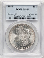 1886 Morgan Dollar PCGS MS67 (778971014)