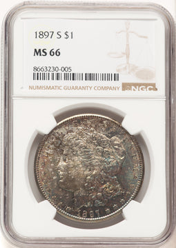 1897-S Morgan Dollar NGC MS66 (778971019)